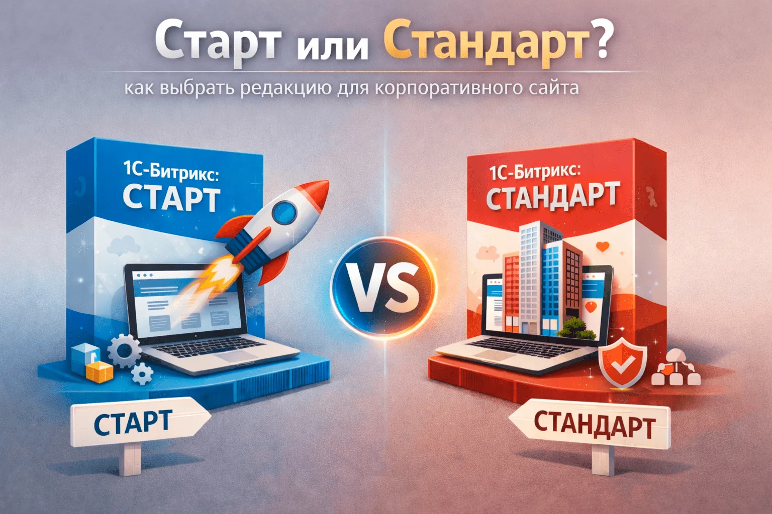 Старт или Стандарт: как выбрать редакцию для корпоративного сайта в Вологде